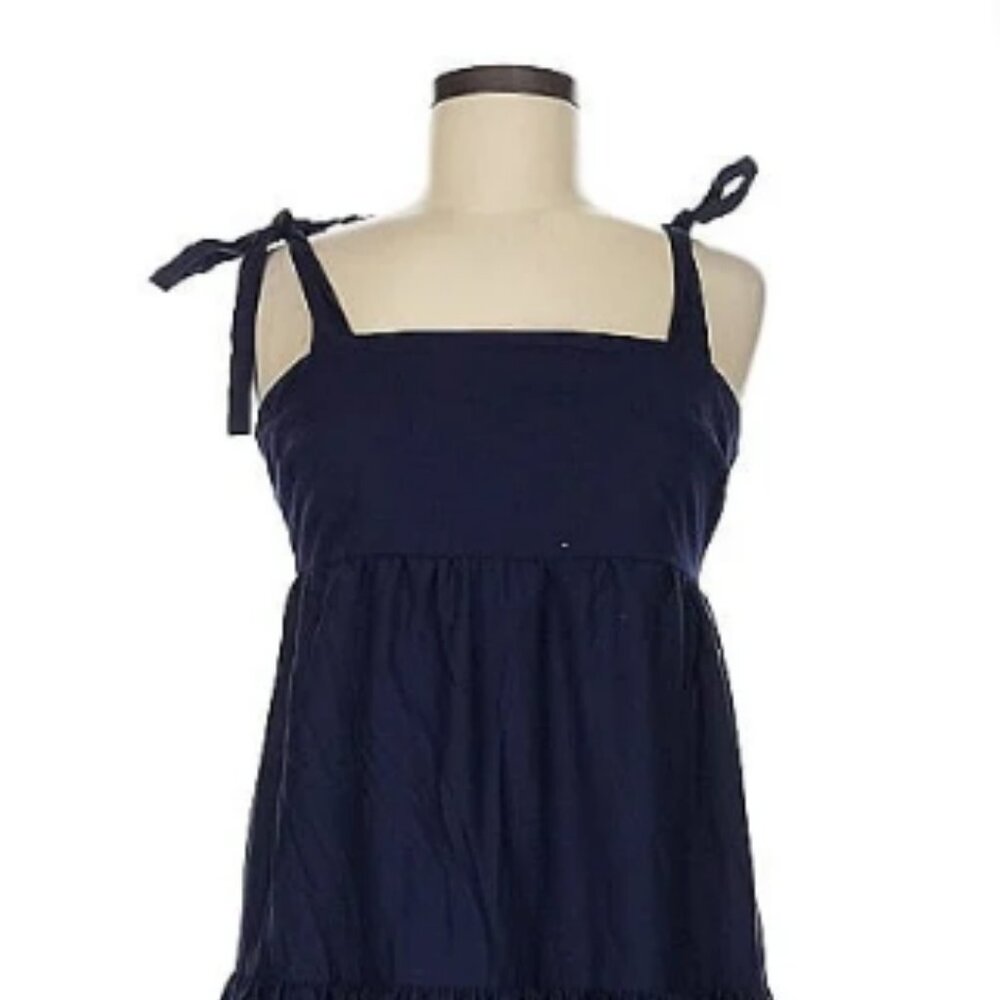 NWT JASON WU Navy Blue Maxi Embroidered Dress